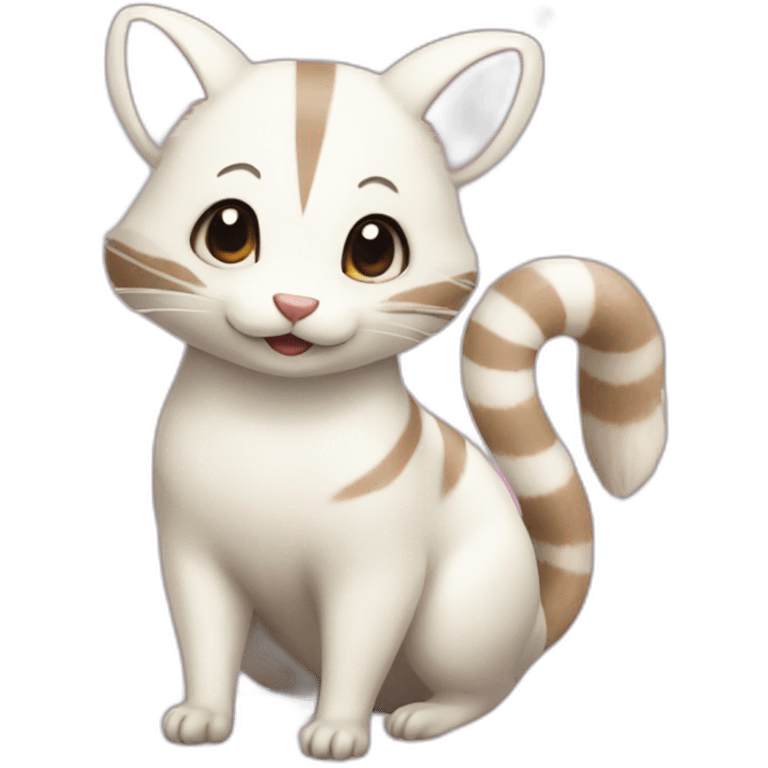 White Furret emoji