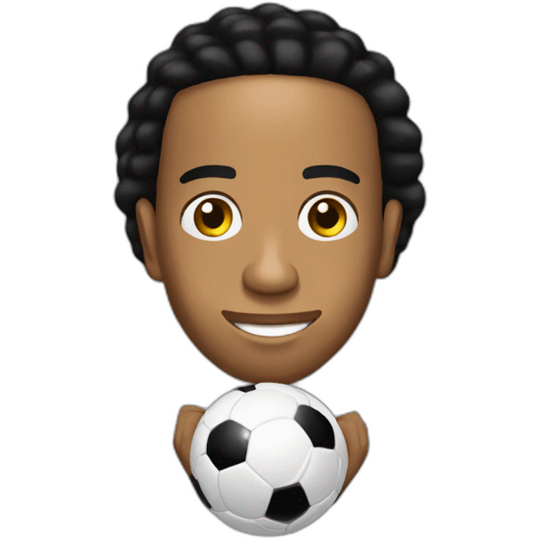 Ronaldinho con un balón  emoji