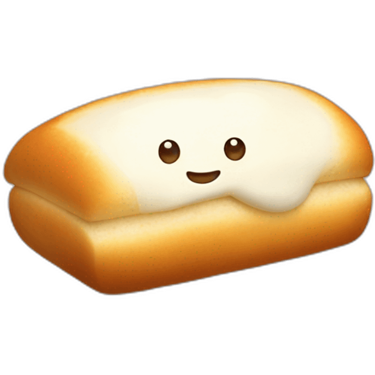 mozzarella in bread love cute  emoji