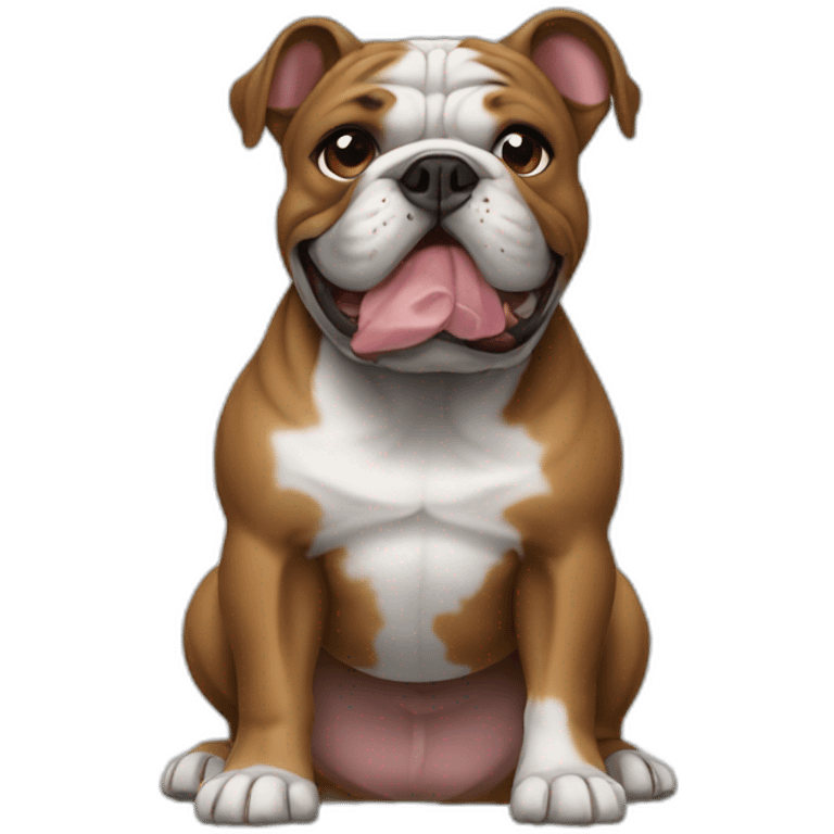 Bulldog francés negro emoji