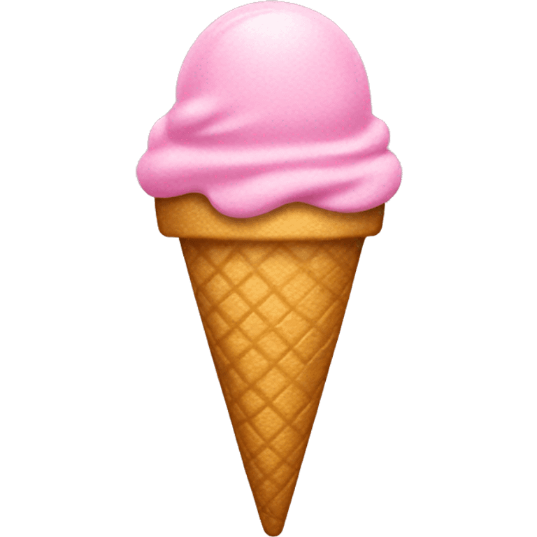 pink and gold icecream emoji