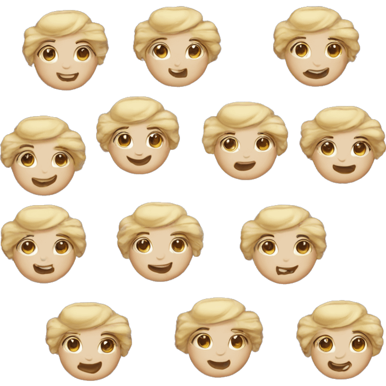 Beautiful, blonde baking Christmas cookies emoji