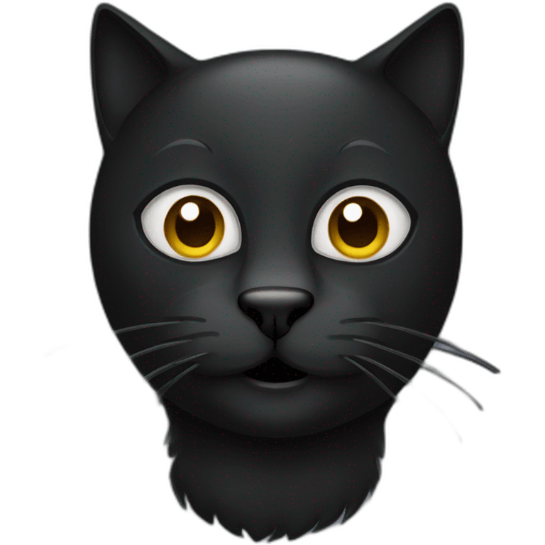 Big black cat emoji