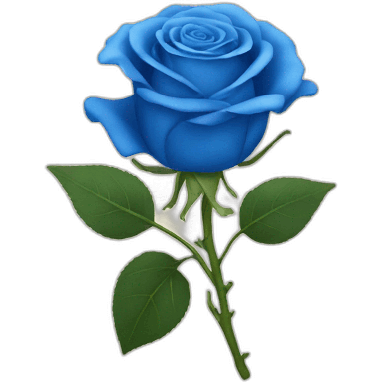 Blue rose emoji