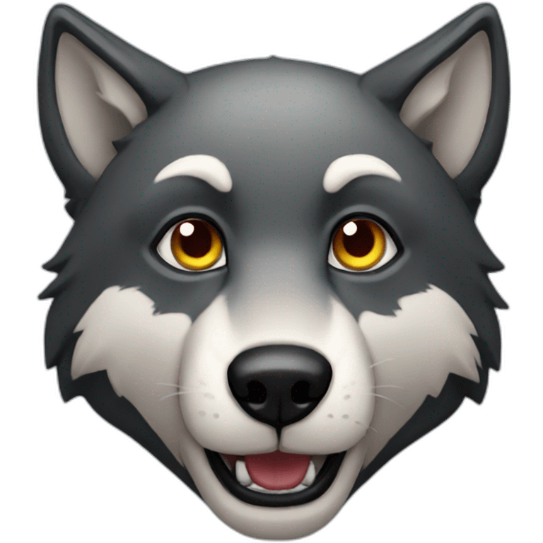 Night wolf emoji