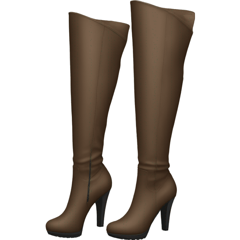 overknee high heel boot emoji