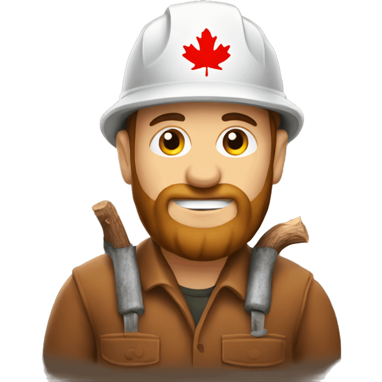 Logger with a Maple leaf emoji