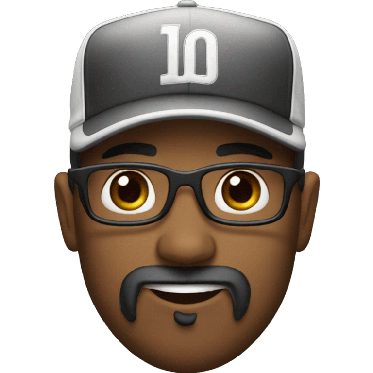 LOL black baseball cap goatee emoji emoji