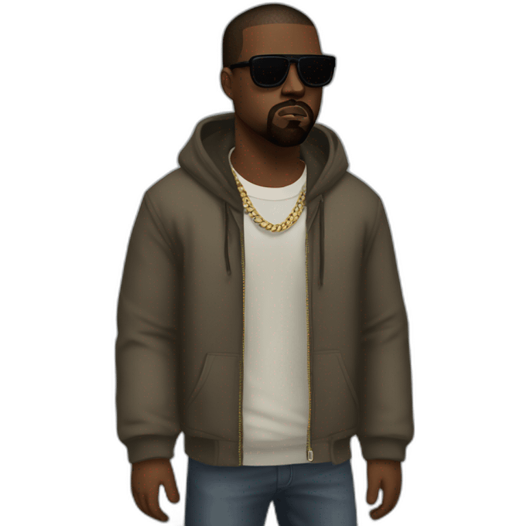 kanye west as gta character emoji