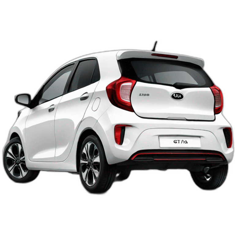 Kia Picanto GT line blanco emoji