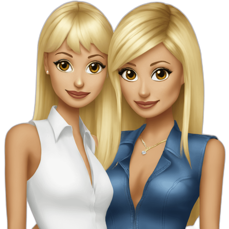 Nicole Richie and Paris Hilton emoji