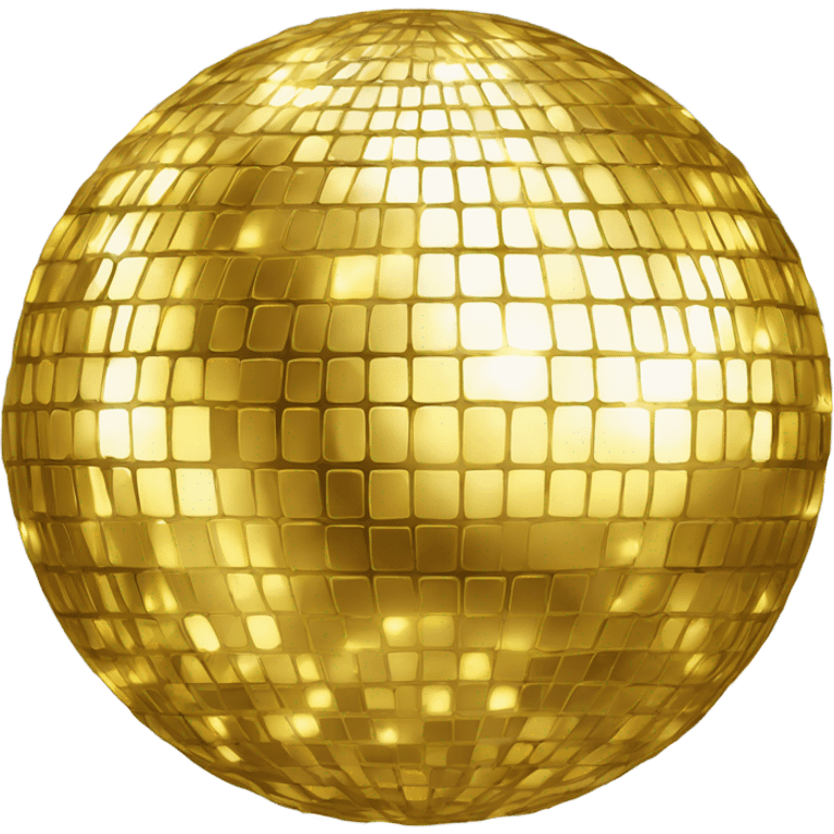 gold disco ball emoji