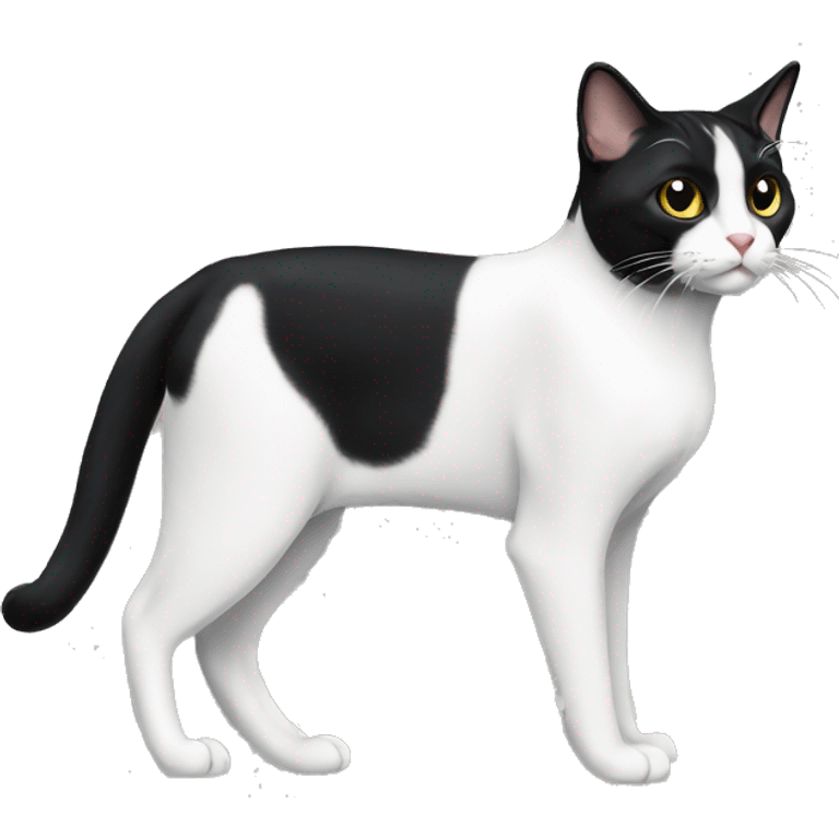 Tuxedo Cat Breed Full Body emoji