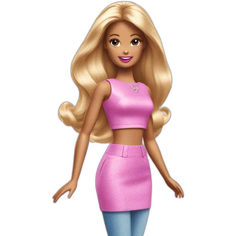 Barbie qui boit  emoji