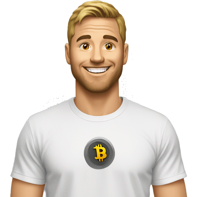 guy bitcoin shirt emoji