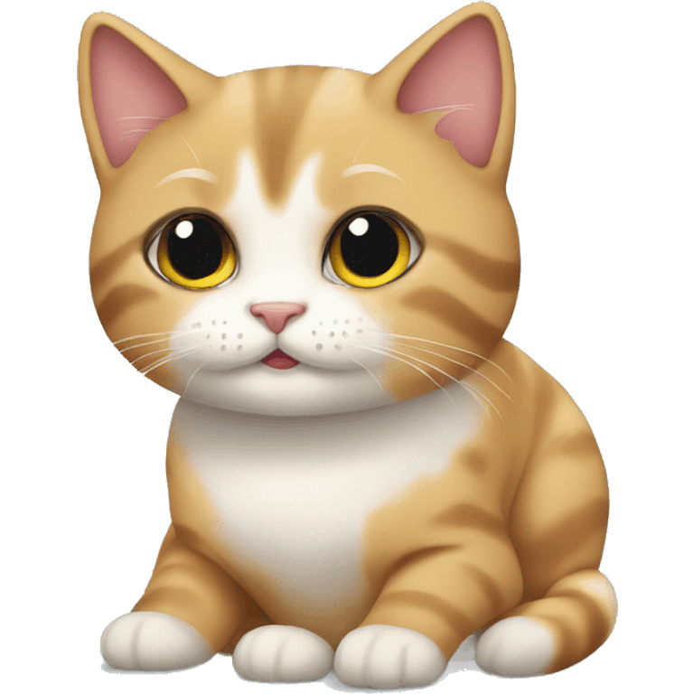 cute calm cat emoji