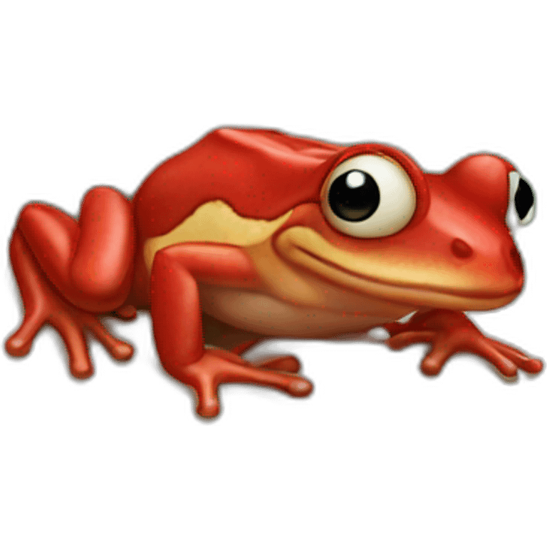 Red frog emoji