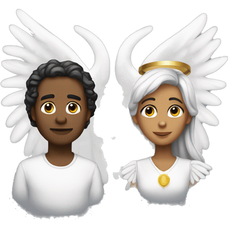 Angel and moneo emoji