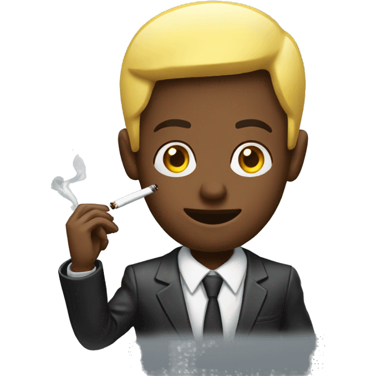 make an emoji of a michigan law student smoking with a gaming controller emoji