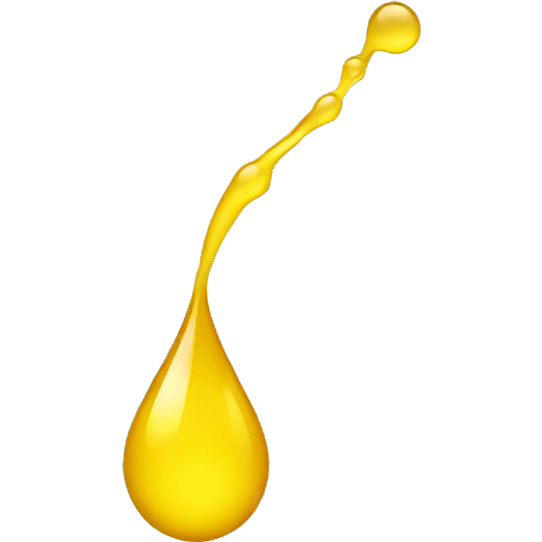 Yellow simple droplet emoji