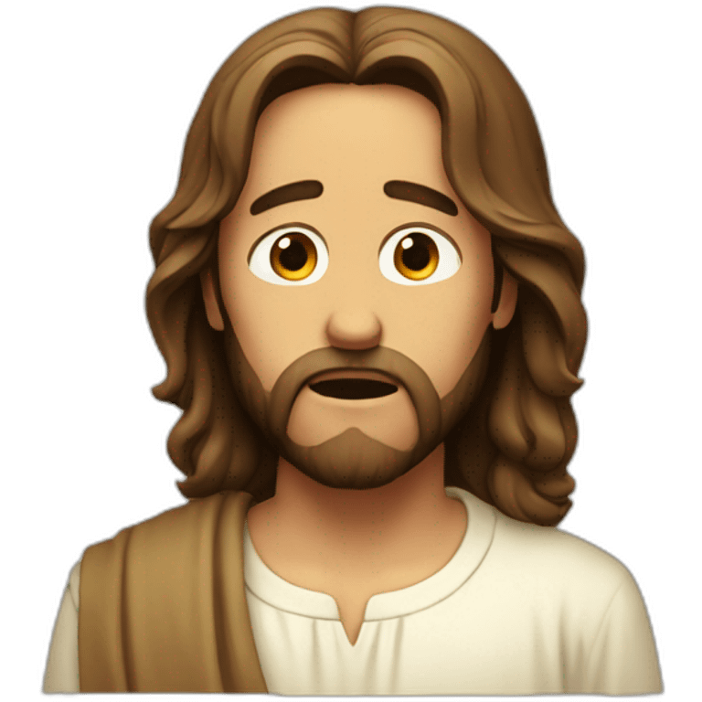 Jesus is crying emoji