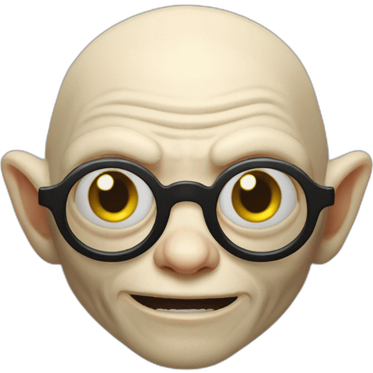 Gollum lunettes de soleil emoji