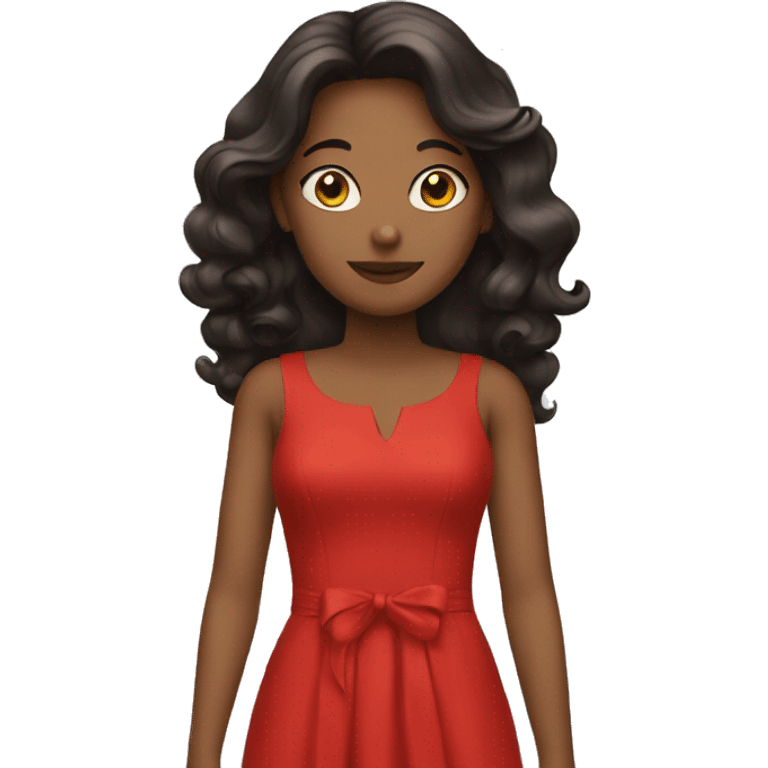 a red dress emoji