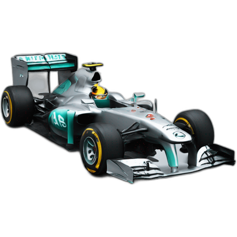 voiture F1 mercedes emoji