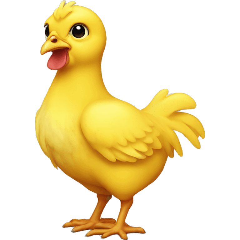 sad yellow baby chicken emoji