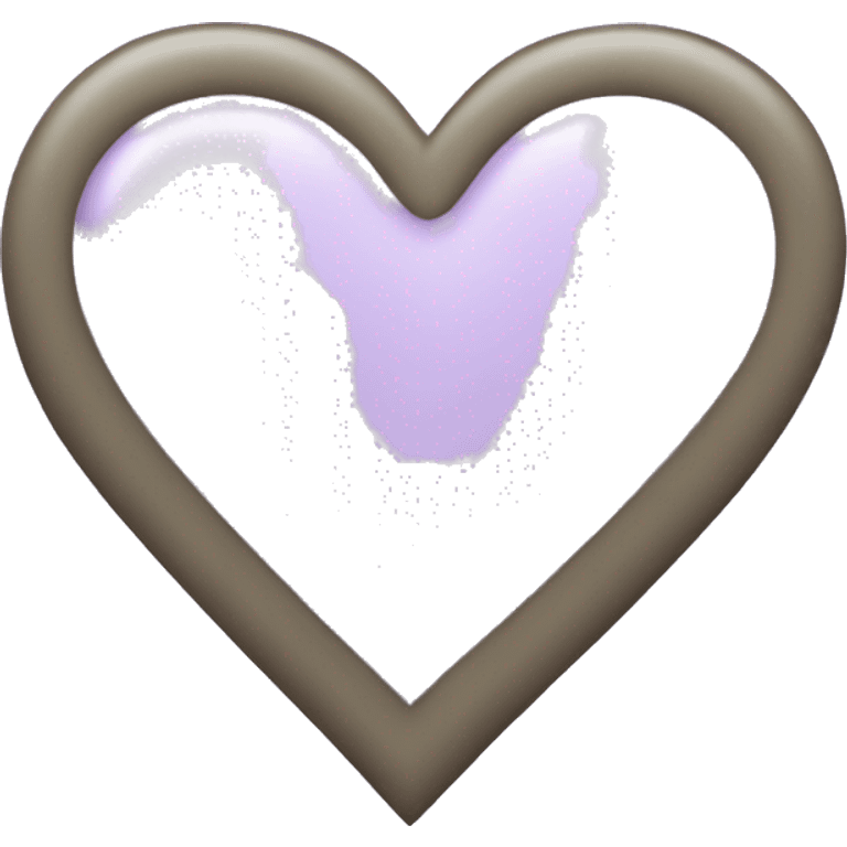 Light lavender heart  emoji