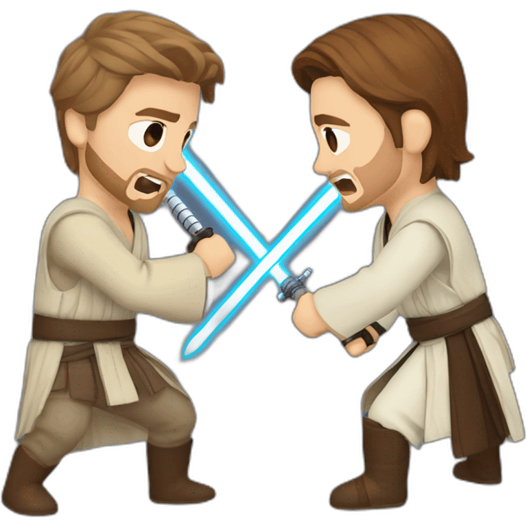 obi wan and anakin fighting emoji