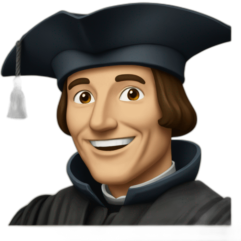 Thomas More celebrating emoji