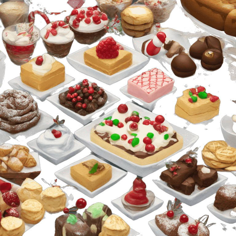 Christmas dessert buffet  emoji