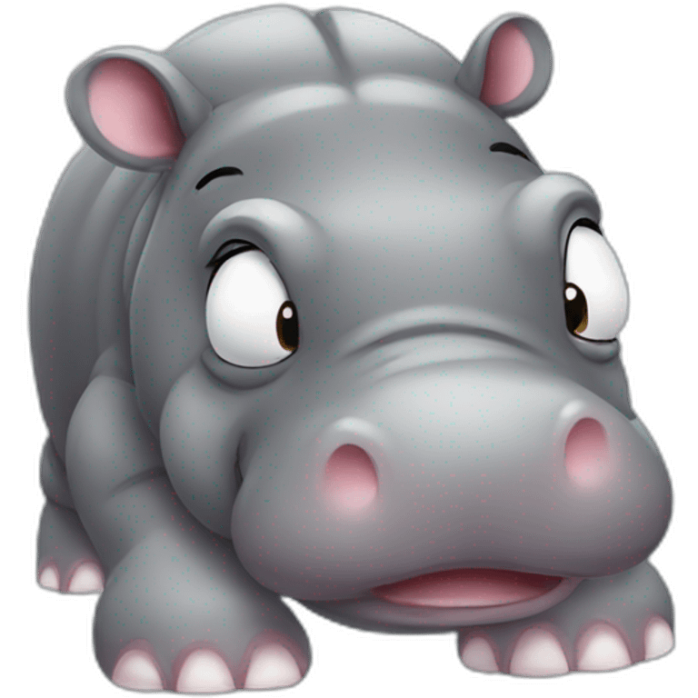 Hippopotames cute emoji