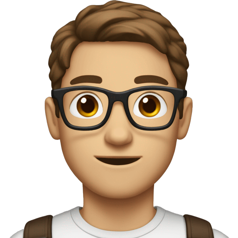 I want the nerd emoji bit with brown hair and brown eyes emoji