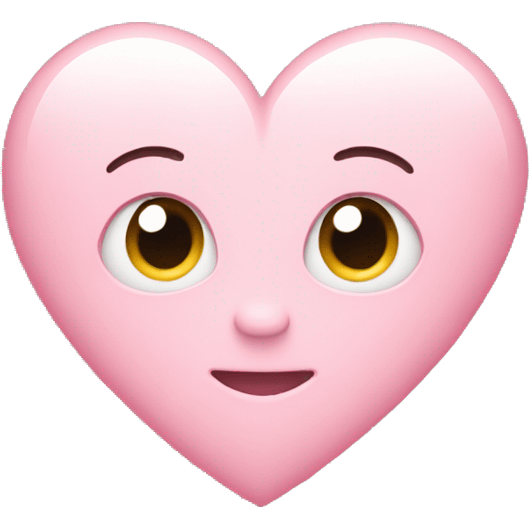 Light pink heart emoji emoji