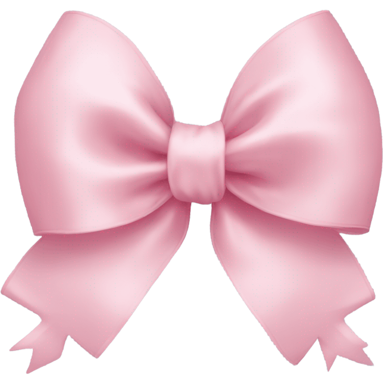 light pink ribbon bow emoji