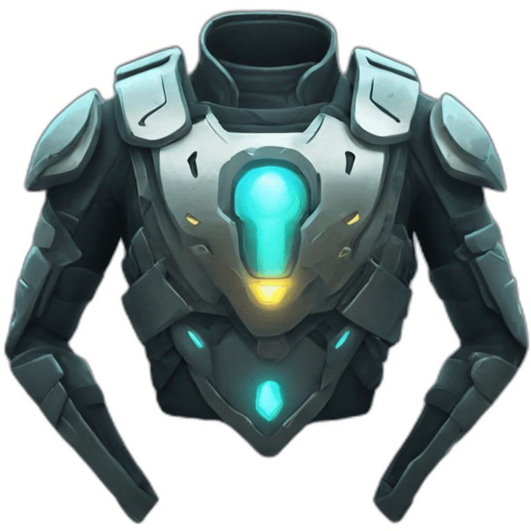 futuristic Technomancer breastplate emoji