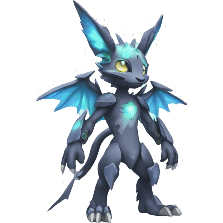 cute cool edgy sharp ethereal magical Digimon-Fakemon-animal full body emoji