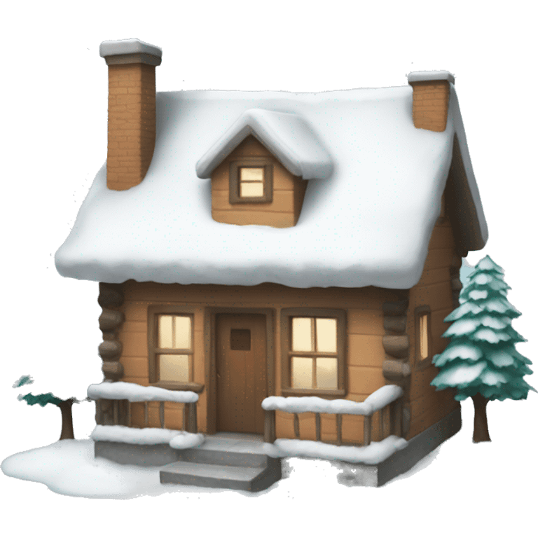 Winter house emoji