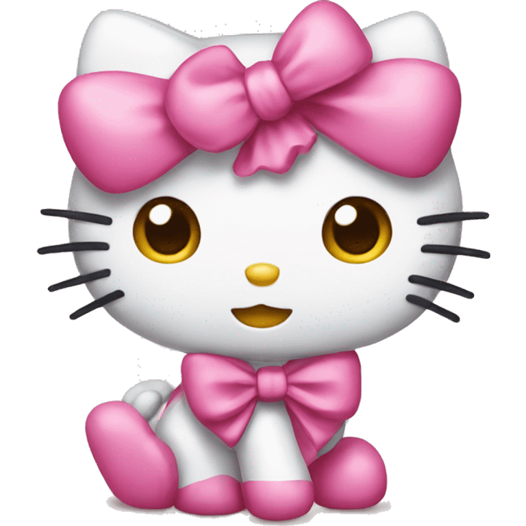 Hello kitty with bow  emoji