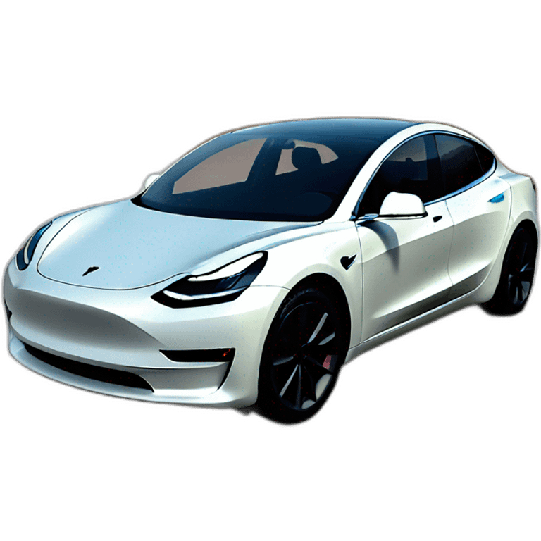 tesla model 3 car emoji