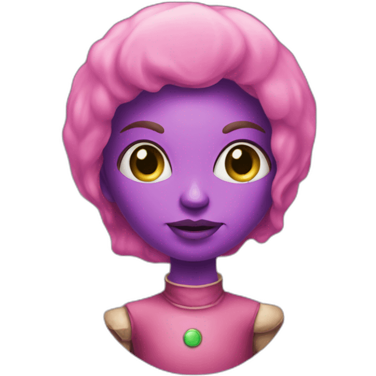 Extraterrestre rose emoji