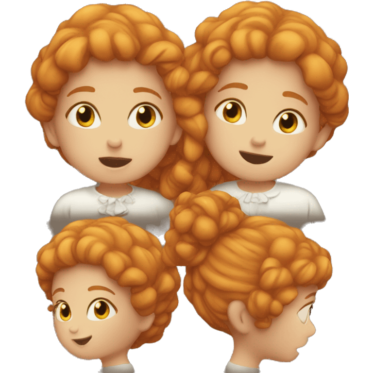 Ginger girl Kiss  emoji