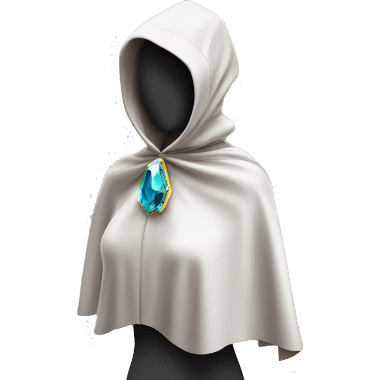 faceless mannequin flapping brilliant gemstone cape emoji