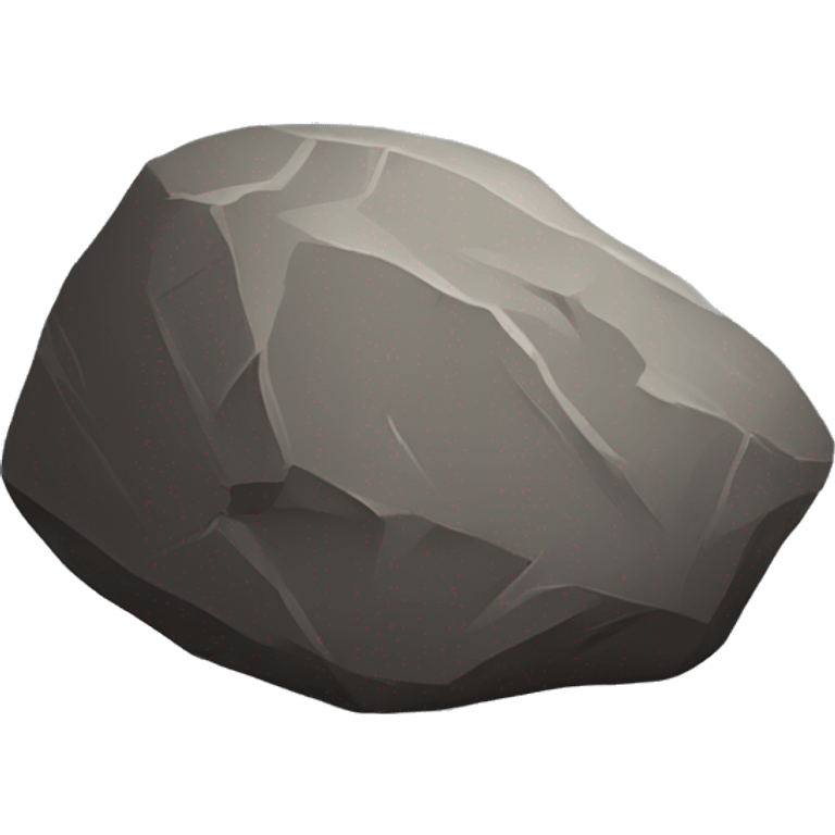 A huge rock to sit emoji