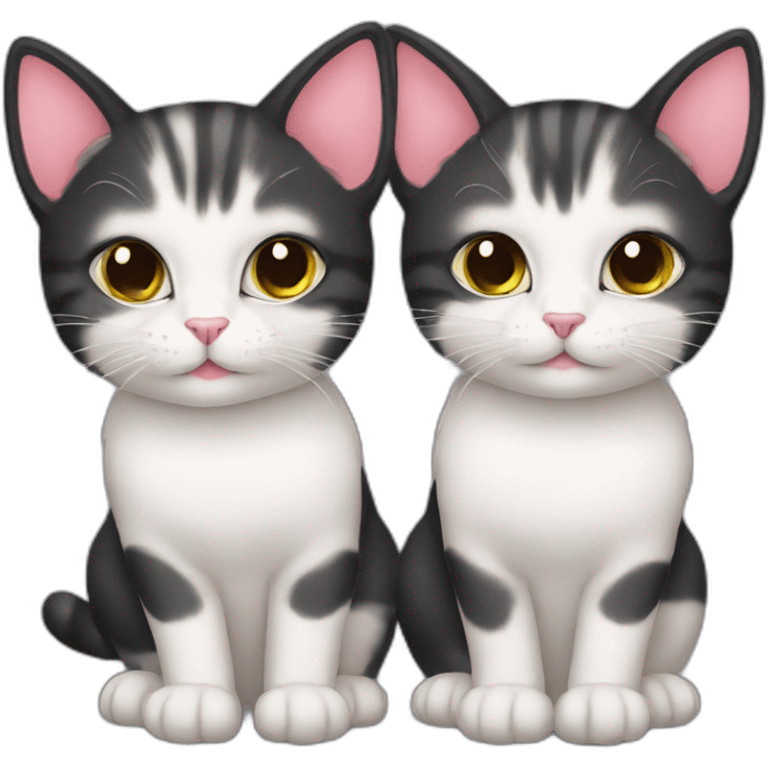 Twin cats emoji