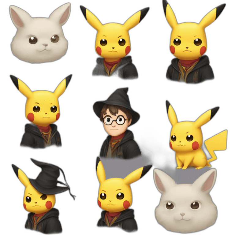 Pikachu Harry Potter emoji