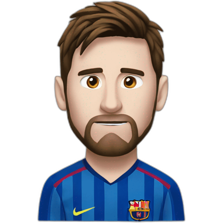 Leo messi missing a penalty emoji