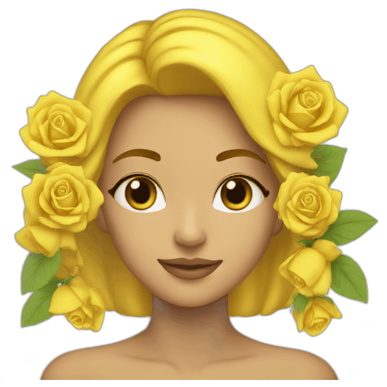 Rosas amarillas emoji